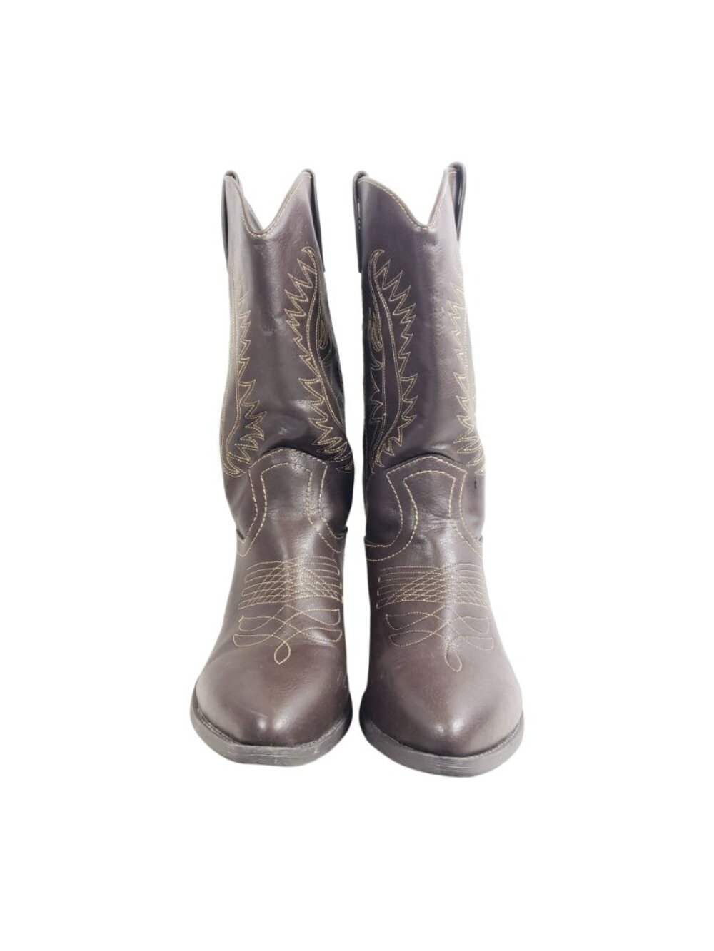 Rampage Womens Size 9 Wamblee Brown Western Cowboy Boots Faux Leather - Picture 6 of 9
